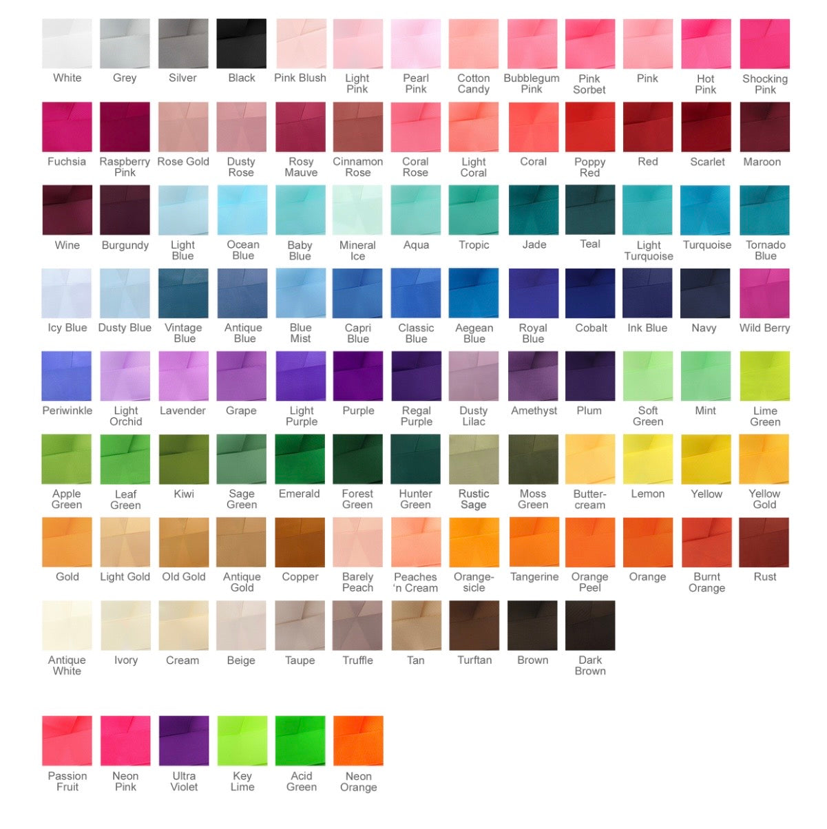 5 Solid Color Grosgrain Piggie Bundle