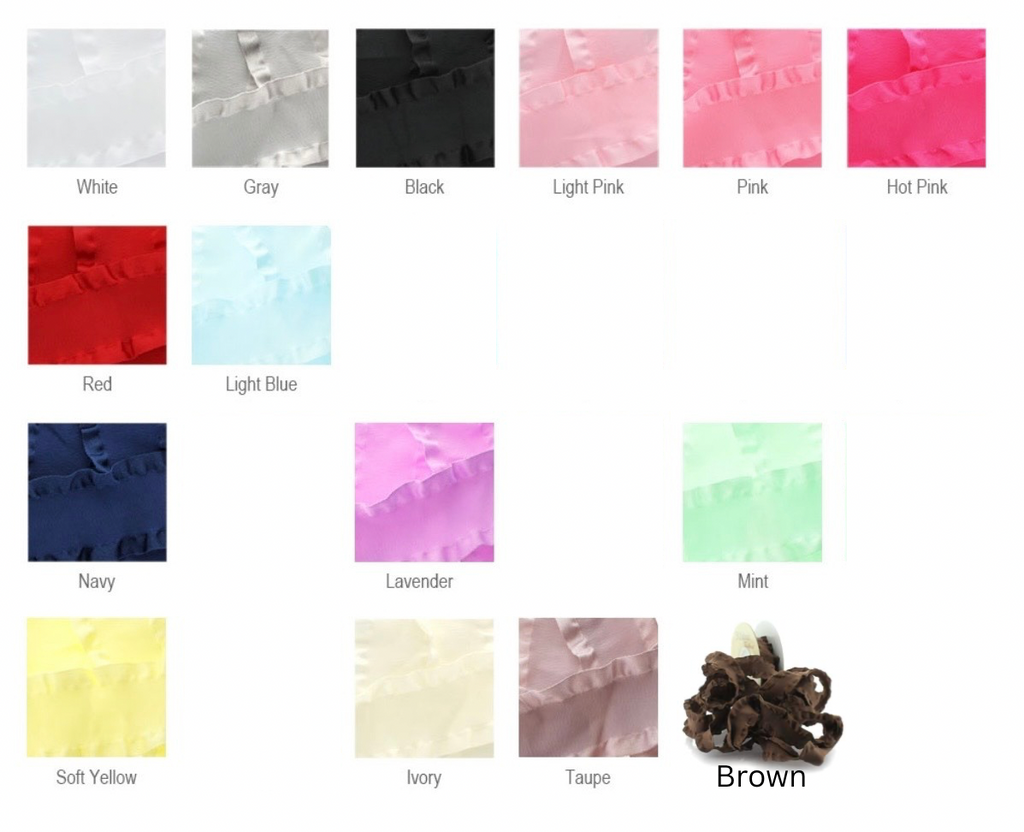5 Solid Color Ruffle Piggie Bundle