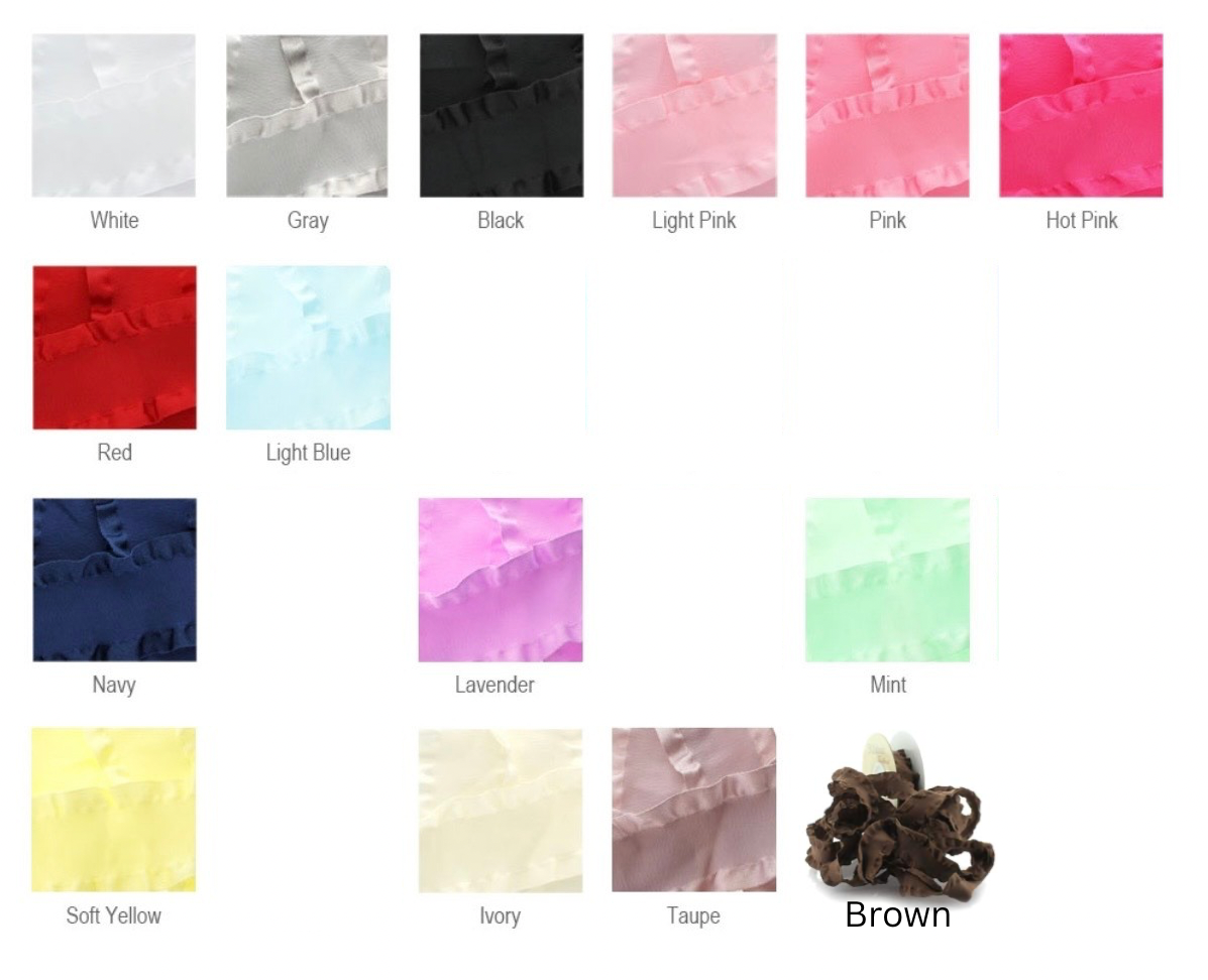 5 Solid Color Ruffle Piggie Bundle